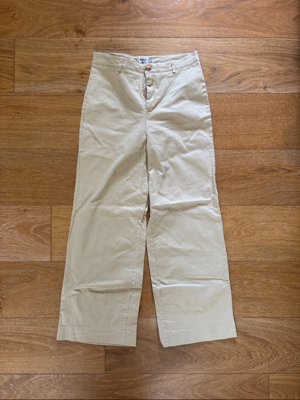 Princess Polly Beige Button-Front Pants